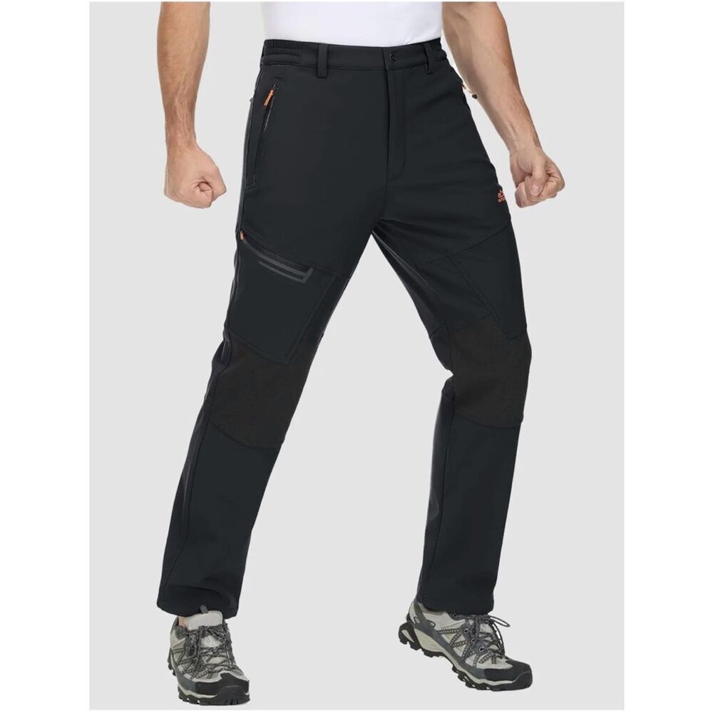Magcomsen Fleece-Lined Ski Pants Black Size 40 NWT